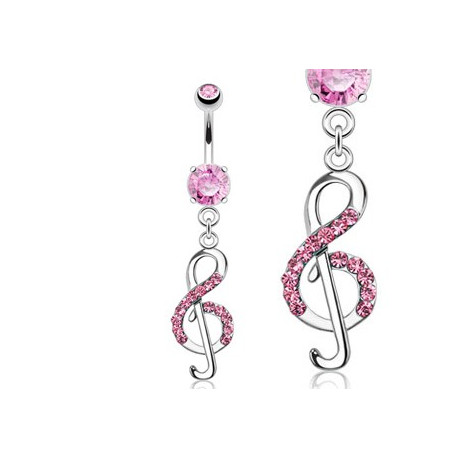 Piercing nombril note clé de sol rose Sutaz Piercing nombril7,45 €