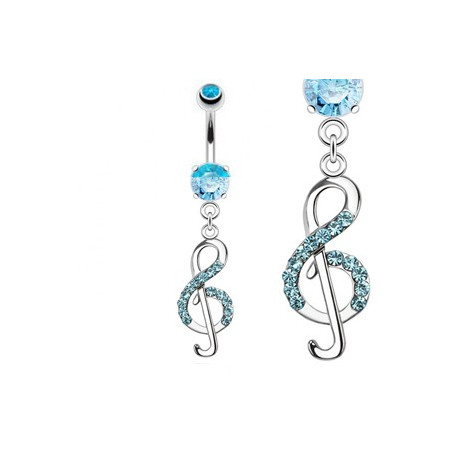 Piercing nombril note clé de sol bleu Sao Piercing nombril7,45 €