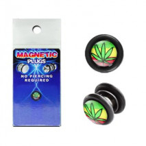 Faux piercing plug aimanté feuille de cannabis Faux piercing4,90 €