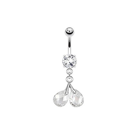 Piercing nombril cerise perles blanche Farot Piercing nombril10,49 €