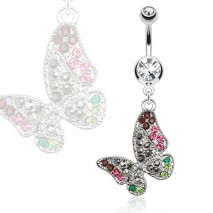 Piercing nombril pendentif papillon Baht Piercing nombril8,85 €