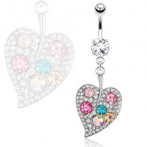 Piercing nombril feuille pavée de zirconiums Riz Piercing nombril13,95 €