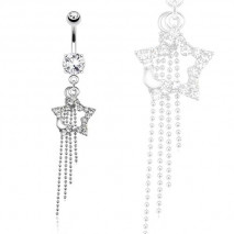 Piercing nombril étoile et lune blanche Hoty Piercing nombril8,90 €