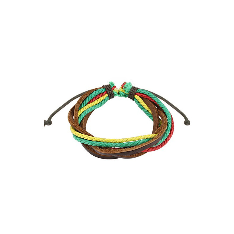 Bracelet cordons triple couleurs rasta Wow Bijoux4,80 €