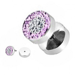 Faux piercing d'oreille plug avec paillettes rose Caz Faux piercing4,99 €