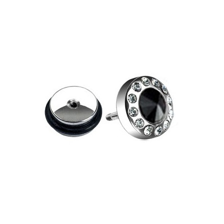 Piercing arcade 8 mm anodisé rose