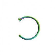 Faux piercing nez anneau 8 x 1mm arc en ciel Caq Faux piercing3,60 €