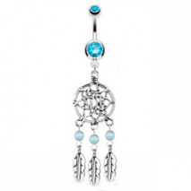 Piercing nombril avec piégeur de rêve bleu Kaf Piercing nombril7,95 €