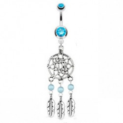 Piercing nombril avec piégeur de rêve bleu Kaf Piercing nombril7,95 €