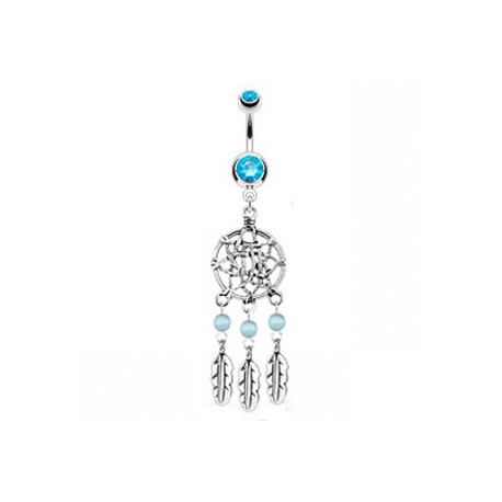 Piercing nombril avec piégeur de rêve bleu Kaf Piercing nombril7,95 €