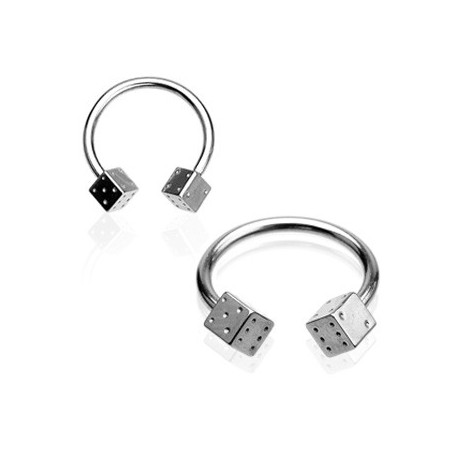 Piercing fer à cheval 12mm dés à jouer de 6mm Piercing oreille3,95 €
