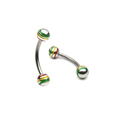 Piercing arcade 8 mm anodisé rose