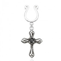 Faux piercing téton croix et zirconium noir Jiza Faux piercing5,49 €