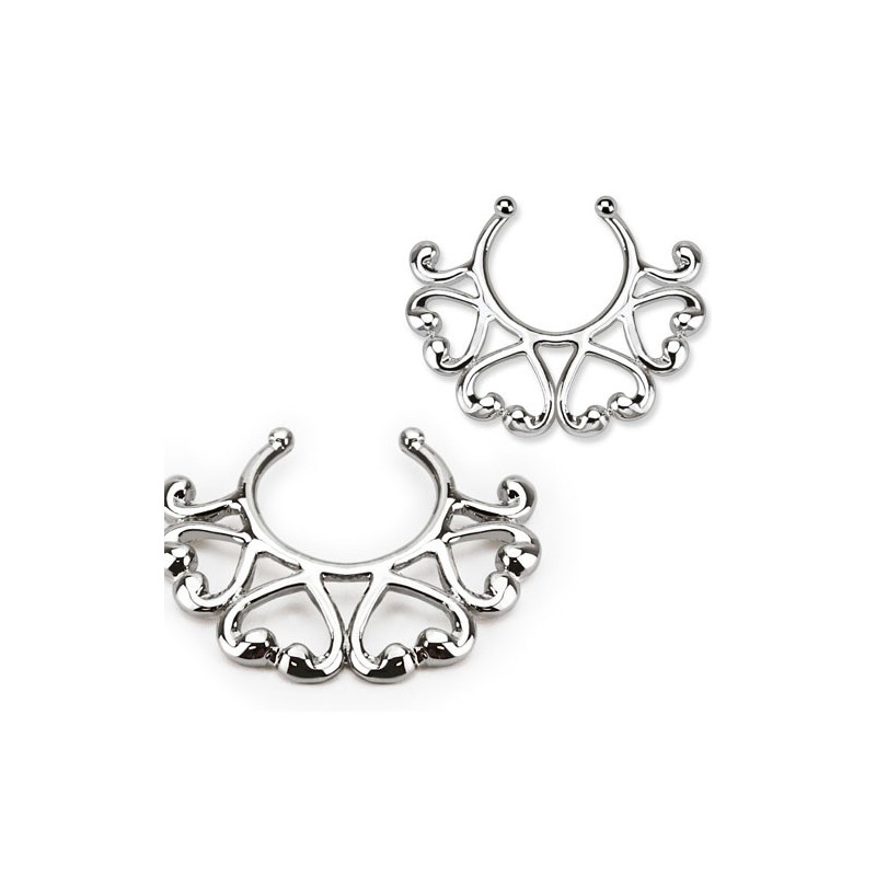 Piercing arcade 8 mm anodisé rose