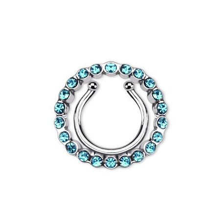 Piercing arcade 8 mm anodisé rose