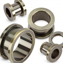 Piercing tunnel 16mm gun bronze Pazut Piercing oreille7,99 €