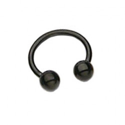 Piercing fer à cheval 10mm et boules noire Jary Piercing oreille4,49 €