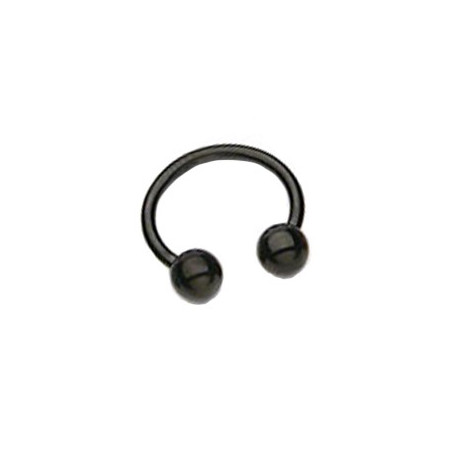 Piercing fer à cheval 10mm et boules noire Jary Piercing oreille4,49 €