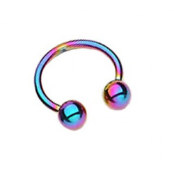 Piercing arcade 8 mm anodisé rose