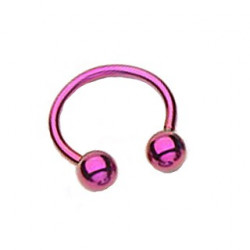 Piercing fer à cheval 10mm et boules violette Jyro Piercing oreille4,49 €
