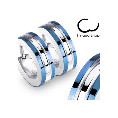 Boucle anneau oreille ligne bleu Cait Bijoux6,75 €