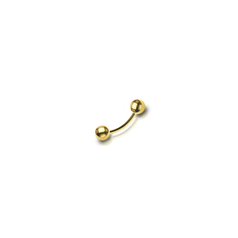 Piercing arcade 8mm doré et boules 3mm Cyx Piercing arcade4,80 €