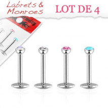 Piercing arcade 8 mm anodisé rose