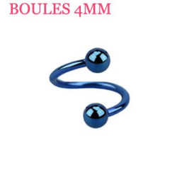 Piercing arcade 8 mm anodisé rose