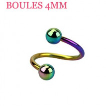 Piercing arcade 8 mm anodisé rose