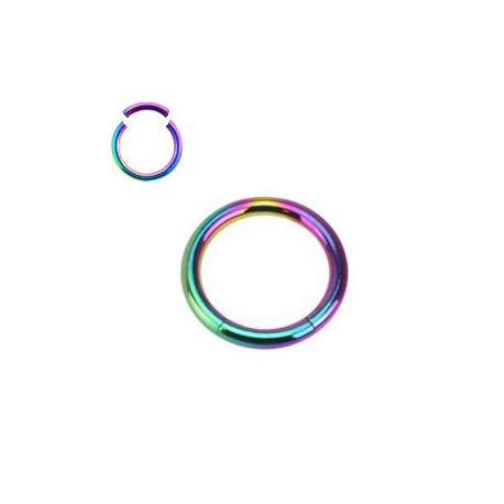 Piercing arcade 8 mm anodisé rose