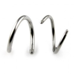 Barre piercing spirale 10mm x 1,2mm Pazu Piercing oreille1,95 €