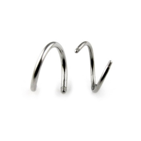 Barre piercing spirale 11mm x 1,6mm Piwu Piercing oreille1,95 €