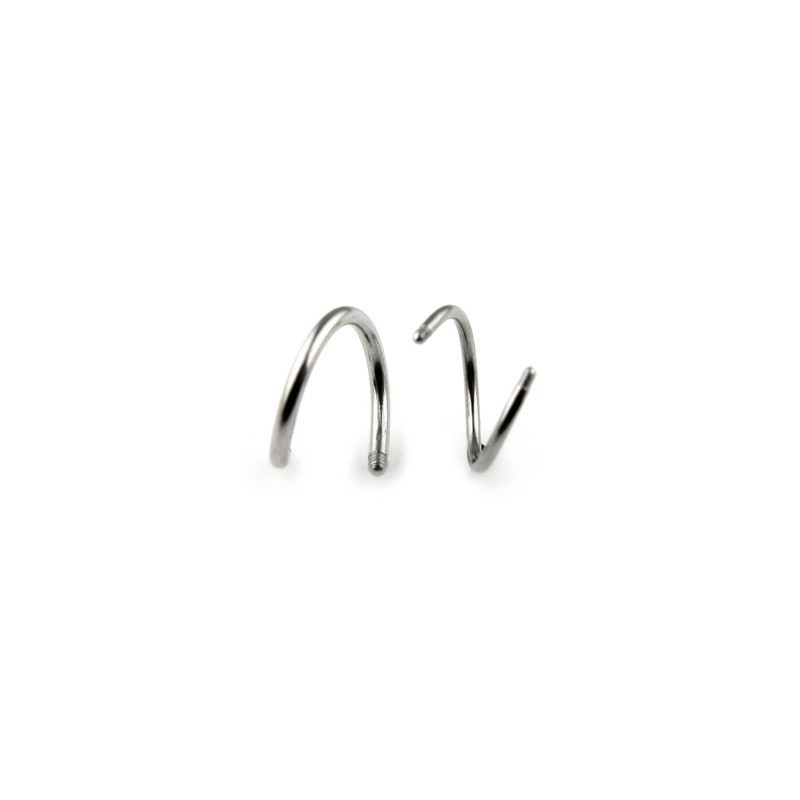Barre piercing spirale 11mm x 1,6mm Piwu Piercing oreille1,95 €