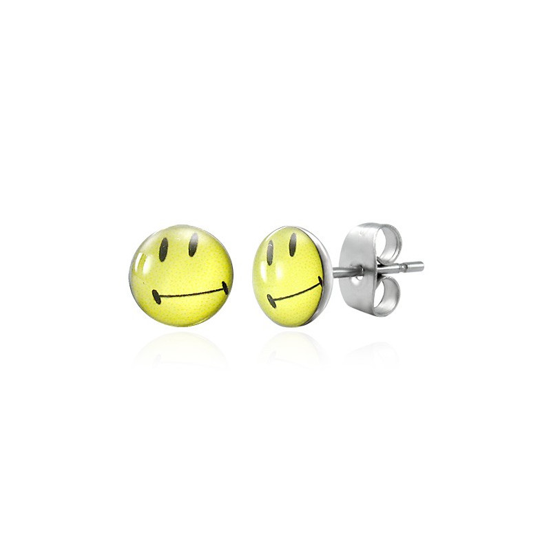 Puces clous d'oreilles smiley jaune Donuf Bijoux3,30 €