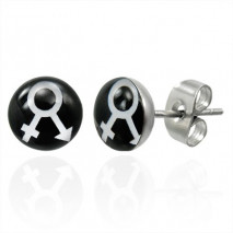 Puces d'oreilles elle et lui noir et blanc Was Bijoux3,30 €