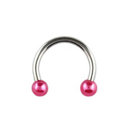Piercing 8mm fer à cheval rose Baz Piercing oreille1,80 €