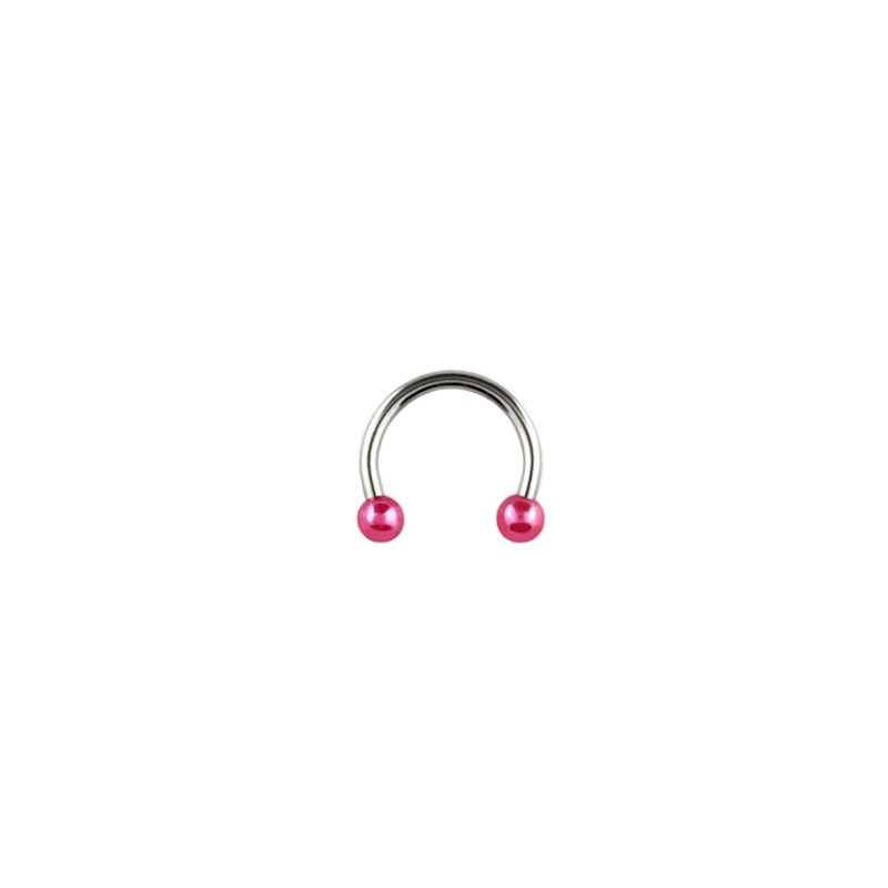 Piercing 8mm fer à cheval rose Baz Piercing oreille1,80 €