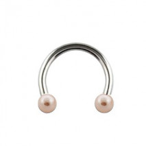 Piercing arcade 8 mm anodisé rose