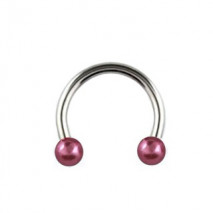 Piercing 8mm fer à cheval rose veilli Gaf Piercing oreille1,80 €