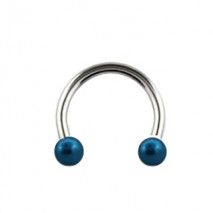 Piercing 8mm fer à cheval bleu Nader Piercing oreille1,80 €