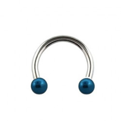 Piercing 8mm fer à cheval bleu Nader Piercing oreille1,80 €