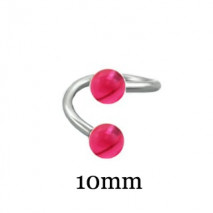 Piercing arcade 8 mm anodisé rose