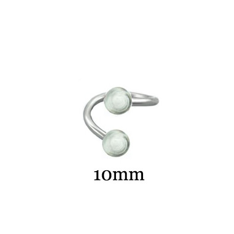 Piercing arcade 8 mm anodisé rose