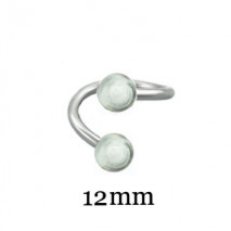 Piercing spirale 12mm et boules 4mm incolore Fexuy Piercing oreille2,20 €
