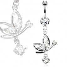 Piercing arcade 8 mm anodisé rose