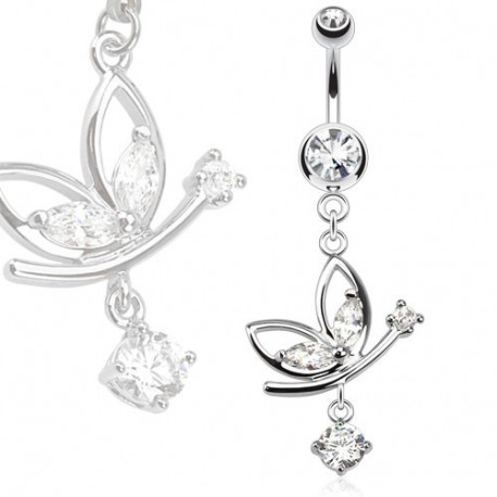 Piercing arcade 8 mm anodisé rose