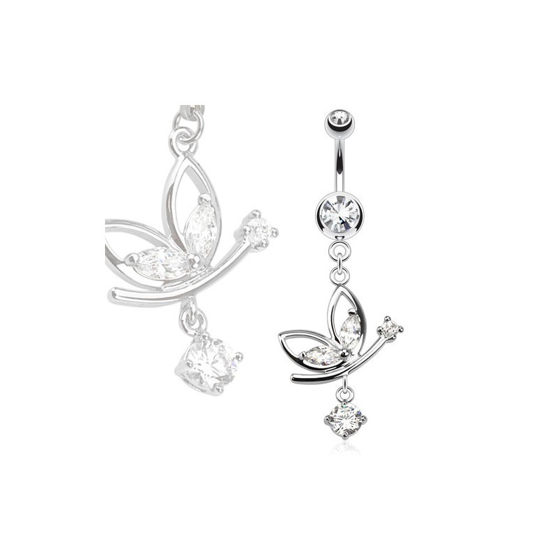 Piercing arcade 8 mm anodisé rose