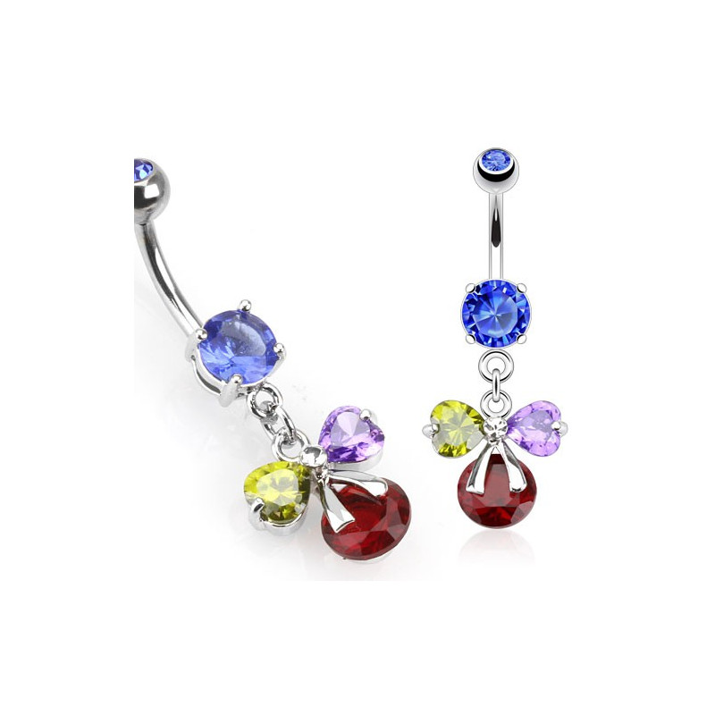 Piercing arcade 8 mm anodisé rose