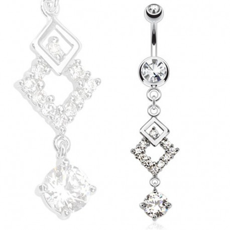 Piercing arcade 8 mm anodisé rose