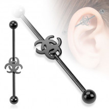 Piercing industriel 38mm noir tribal Baquos Piercing oreille5,49 €